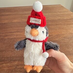 Penguin Plush Keychain Charm Red Hat Scarf Cute Kawaii Bag Charm New Gift